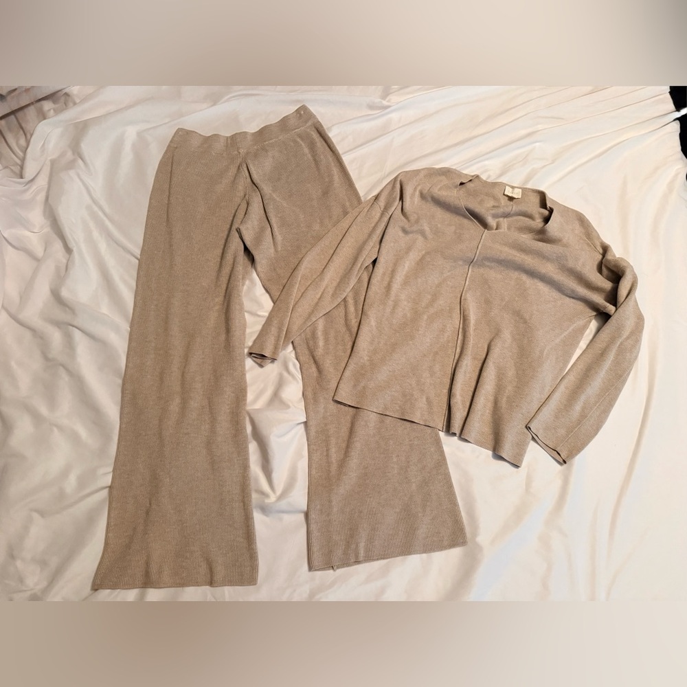 Cyrus Beige Knit Top